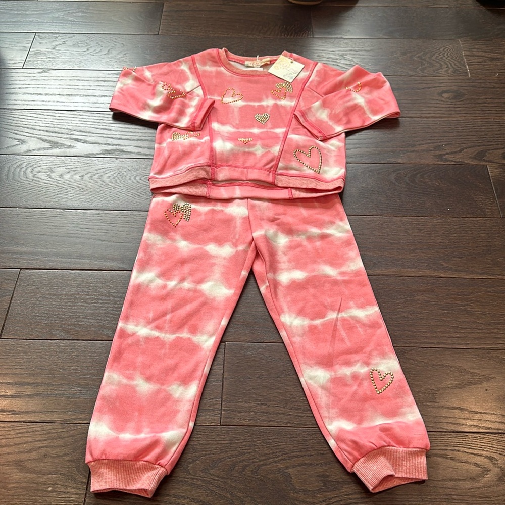 Truly Me Coral Sweatsuit Size 5